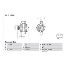 Cashback bosch alternator for sale  BIRMINGHAM