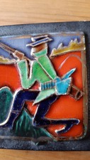 Vintage Ceramiq de Rigo, Brussels Mid-Century Modern Ceramic Tiles, Hunter &.... na sprzedaż  PL
