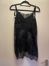 Black lace nighty for sale  SWINDON