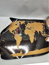 Mapa świata do zdrapania - Korona - Niemiecka - XXL 88x57cm, Kreatywny prezent , używany na sprzedaż  PL