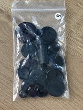 Black buttons for sale  DARWEN