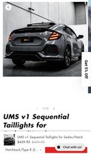  Lanternas traseiras sequenciais para Hatch/R Type 2016-2021 10ª geração Honda Civic comprar usado  Enviando para Brazil