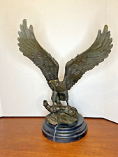 Bronze falcon outstretched for sale  Shipping to Ireland