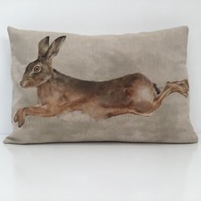Leaping hare cushion for sale  HULL