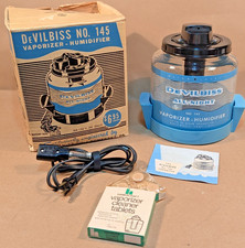 Devilbiss No. 145 Vaporizador Umidificador Meio Século Azul Aqua Modelo Vintage RARO, usado comprar usado  Enviando para Brazil