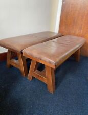 Vintage leather gym for sale  CHESTERFIELD
