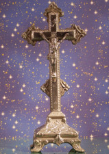 Standkreuz antik silber gebraucht kaufen  Herzogenrath
