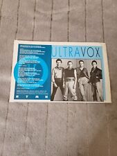 TPGM24 ANÚNCIO 5X8 ULTRAVOX: PALAVRAS DE MÚSICA 'HINO' comprar usado  Enviando para Brazil