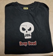 Camiseta grande vintage Y2K Target "Halloween It's The Thing Drop Dead" Skull Skater comprar usado  Enviando para Brazil
