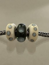Trollbeads beige blue for sale  LIVERPOOL