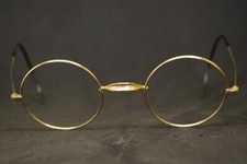 Óculos Windsor antigos redondos dourados 40 mm óculos vintage Lennon, usado comprar usado  Enviando para Brazil