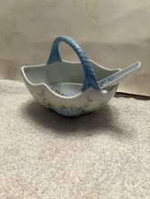 Limoges Franks cesta vintage com colher, padrão floral, meados do século XX.B.Webster  comprar usado  Enviando para Brazil