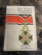 Orders, Decorations, Medals and Badges of the Third Reich David Littlejohn AL segunda mano  Embacar hacia Mexico