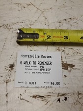 Ingresso para filme data de estreia 25/01/2002 esboço A Walk To Remember Mandy Moore Shane comprar usado Ingresso para filme data de estreia 25/01/2002 esboço A Walk To Remember Mandy Moore Shane comprar usado  Enviando para Brazil