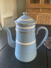 Cafetière émaillée bleue d'occasion  Beauvais