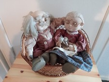 Stoffpuppen korbstuhl deko gebraucht kaufen  Kiel