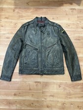 Jaqueta de couro azul masculina tamanho M  comprar usado  Enviando para Brazil