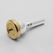 Bocal de trombone Bach ouro 24K aro e copo haste pequena, 6-1/2A NOVO! comprar usado  Enviando para Brazil