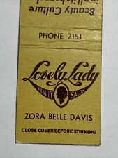 Usado, Capa Matchbook linda senhora salão de beleza, Vista, Califórnia tamanho anão comprar usado  Enviando para Brazil