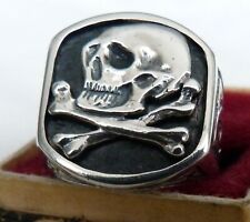 Anello teschio argento usato  Spedire a Italy