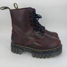 Botas de combate femininas Dr. Martens tamanho 7 Audrick 8I Charro com cadarço PLATAFORMA comprar usado  Enviando para Brazil