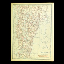 Vintage vermont map for sale  Willow Grove