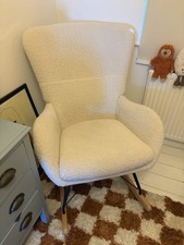 Sherpa fabric rocking for sale  HORNCHURCH