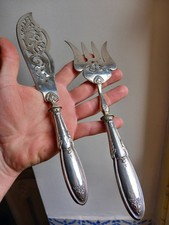 Fish cutlery silver d'occasion  Expédié en Belgium