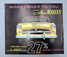 Usado, 1954 AERO WILLYS Auto Publicidade Folheto Desdobrável Carro Automóvel Vintage comprar usado Usado, 1954 AERO WILLYS Auto Publicidade Folheto Desdobrável Carro Automóvel Vintage comprar usado  Enviando para Brazil