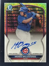 2023 Bowman Mega MOISES BALLESTEROS [Mojo Refractor] #BMA-MB no cartão automático comprar usado  Enviando para Brazil
