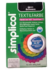 Simplicol textilfarbe schwarz gebraucht kaufen  Deutschland