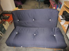 Futon navy blue for sale  ORPINGTON