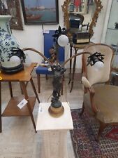 Lampada bronzo liberty usato  Roma
