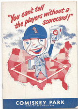 1952 baseball program for sale  Park Ridge