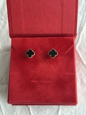 Clover onyx earrings for sale  Troutdale