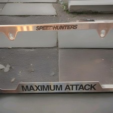 Placa de matrícula SpeedHunters Maximum Attack dianteira ou traseira de carro quadro universal comprar usado  Enviando para Brazil