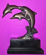Bronze sculpture dolphins for sale  Olney