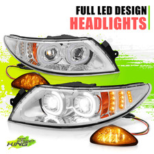 Farol projetor duplo LED DRL + marcador lateral para International 4400 02-16 cromado comprar usado  Enviando para Brazil