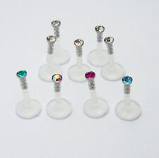 5er set lippenpiercing gebraucht kaufen  Berlin