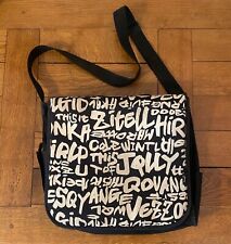 Black messenger bag for sale  LOOE