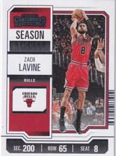 2023-24 Panini Contenders NBA Numéro 41 Zach Lavine Silver Season Ticket na sprzedaż  Wysyłka do Poland