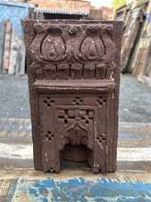 Suporte de vela Mughal antigo de pedra vermelha pendurado na parede lâmpada a óleo Aala 17 C comprar usado  Enviando para Brazil