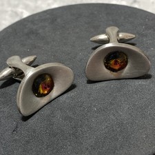 Vintage modernist cufflinks for sale  BRIDGEND