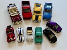 Carros vintage sortidos 10 modelos mistos Mustang Chevrolet Volkswagen Ford etc, usado comprar usado  Enviando para Brazil