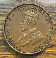 1931 Key Australia Penny Nice Original AU KM-23 Vintage 494K CHRC comprar usado  Enviando para Brazil