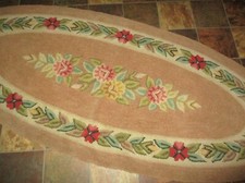 Antique floral hooked for sale  Canal Fulton