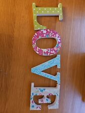 Patterned wooden letters for sale  WEDNESBURY