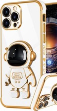 Capa astronauta para iPhone 12 Pro Max design bonito suporte oculto lente capa espaço comprar usado  Enviando para Brazil