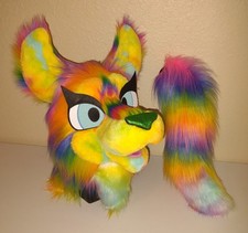 Tiedye wolf fursuit for sale  Yukon