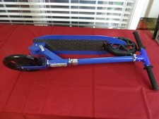 Scooter de chute de 2 rodas, deck largo resistente, altura ajustável hexagonal azul 8 polegadas comprar usado  Enviando para Brazil